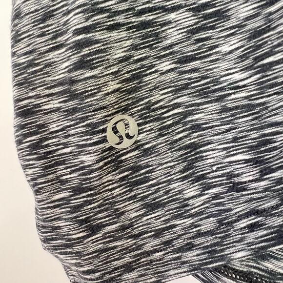 Lululemon Cinch Me Up Tank Top Shirt Spaced Out Space Dye Black White Gray Large - Picture 7 of 8